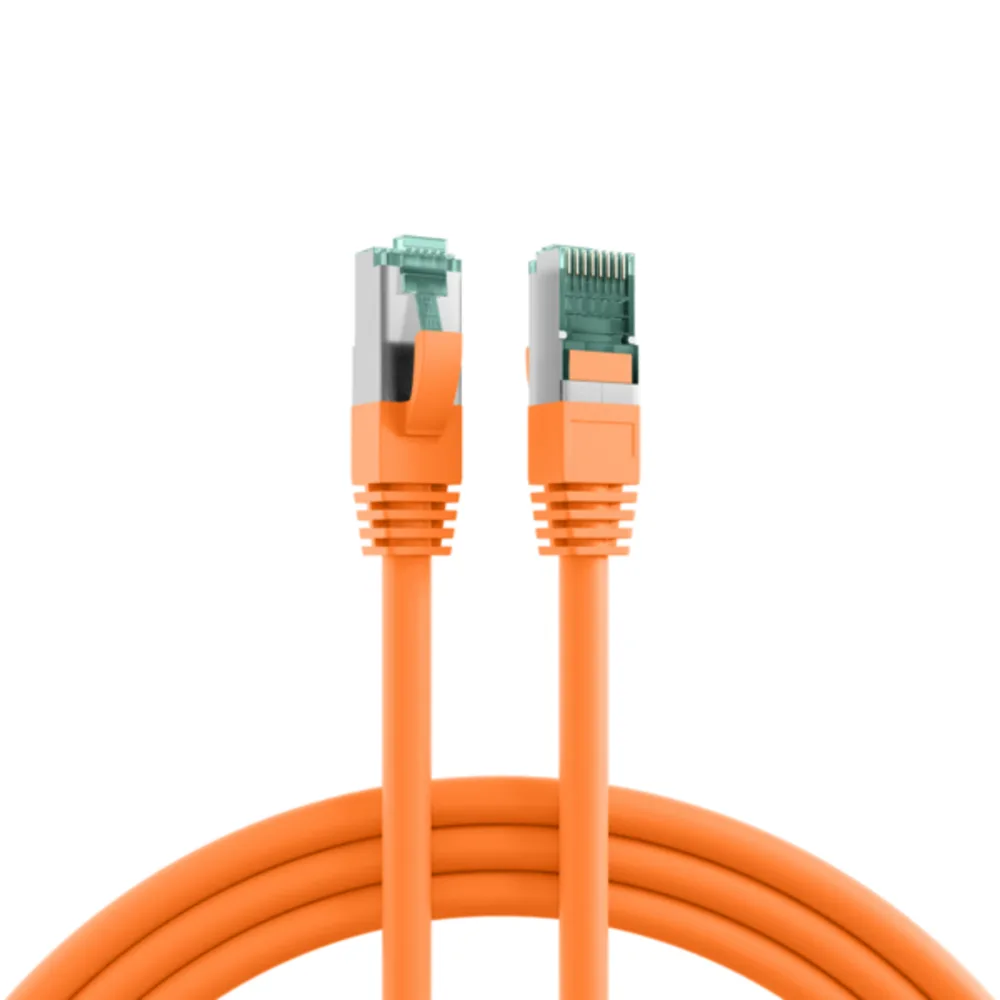 Patchkabel RJ45 Patchkabel Cat.6A S/FTP LSZH, orange 2m - 1 VPE = 10 Stï¿½ck von EFB Elektronik – Produktfoto