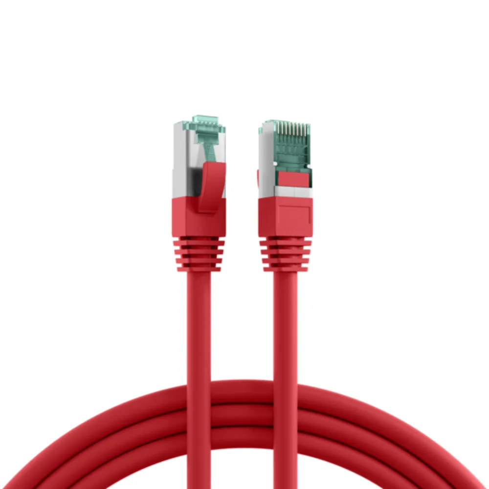 Patchkabel RJ45 Patchkabel Cat.6A S/FTP LSZH, rot 3m - 1 VPE = 10 Stï¿½ck by EFB Elektronik – product photo