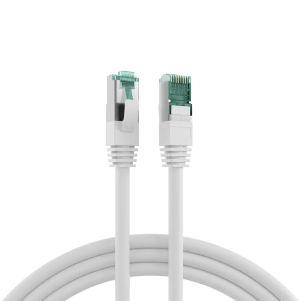 Patchkabel RJ45 Patchkabel Cat.6A S/FTP LSZH, weiß 25m - 1 VPE = 5 Stï¿½ck von EFB Elektronik – Produktfoto