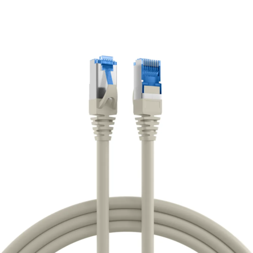 Patchkabel RJ45 Patchkabel Cat.6A S/FTP PVC, UL grau 2m - 1 VPE = 100 Stï¿½ck by EFB Elektronik – product photo