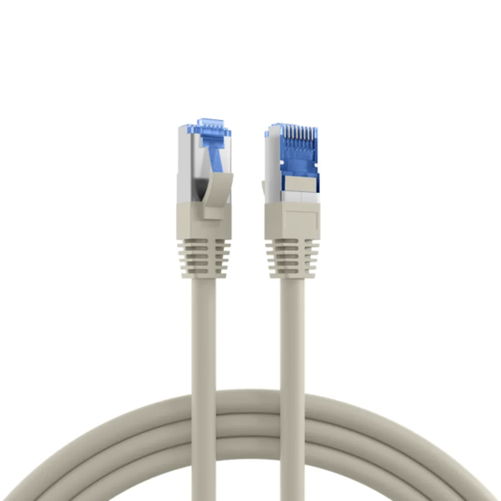 Patchkabel RJ45 Patchkabel Cat.6A S/FTP TPE, Cat.7 Rohkabel superflex grau 3m - 1 VPE = 10 Stï¿½ck by EFB Elektronik – product photo