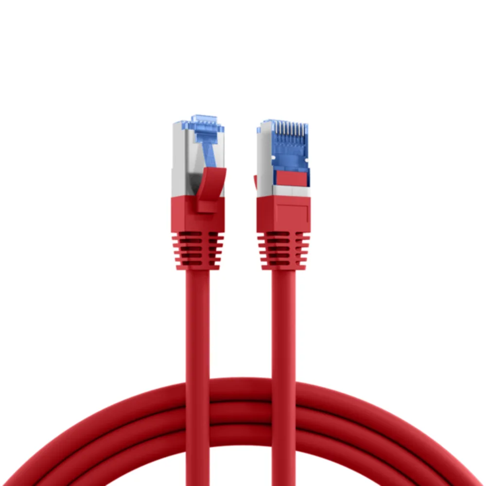 Patchkabel RJ45 Patchkabel Cat.6A S/FTP TPE, Cat.7 Rohkabel superflex rot 25m - 1 VPE = 5 Stï¿½ck by EFB Elektronik – product photo
