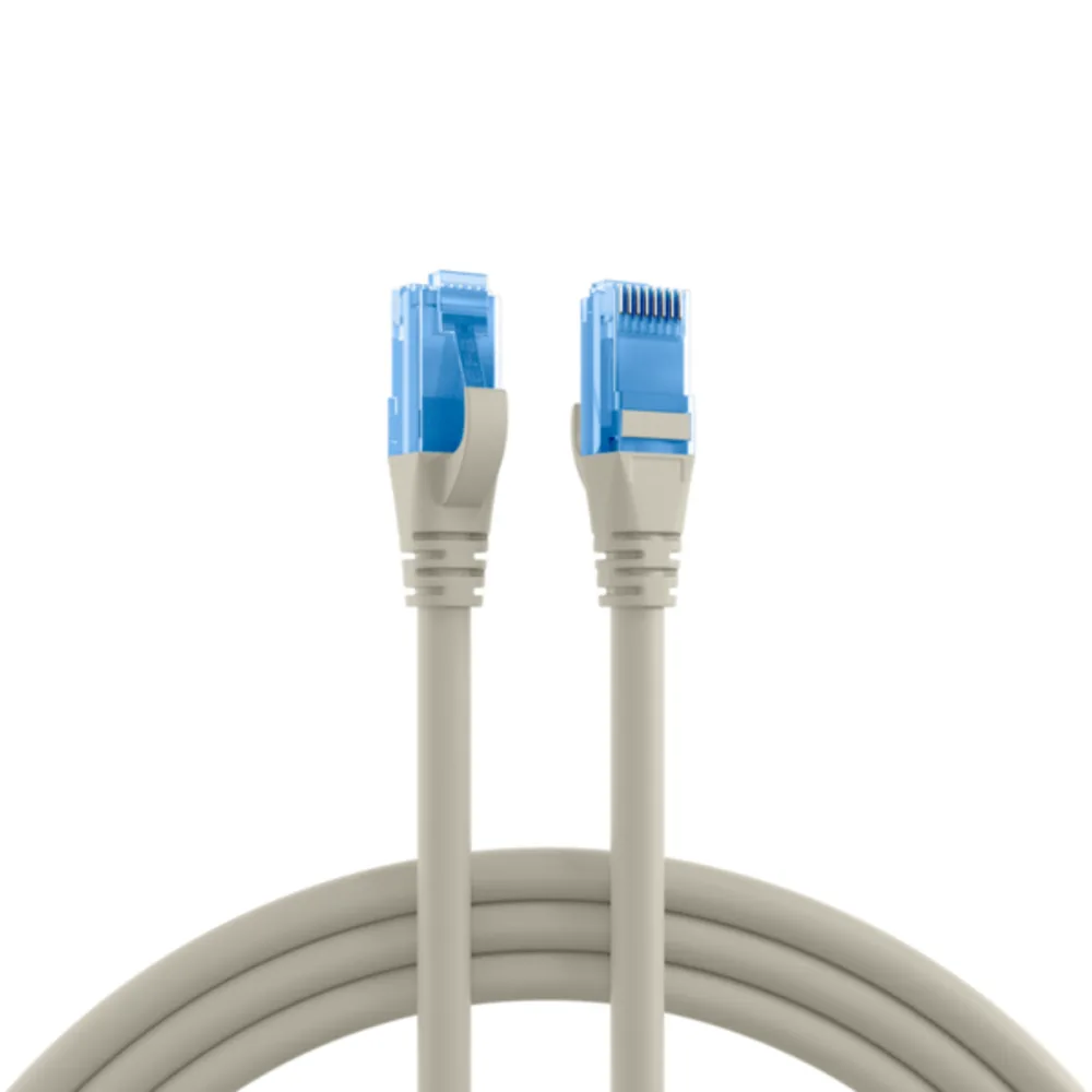 Patchkabel RJ45 Patchkabel Cat.6A U/UTP LSZH, Premium 500MHz grau 0,25m - 1 VPE = 10 Stï¿½ck by EFB Elektronik – product photo