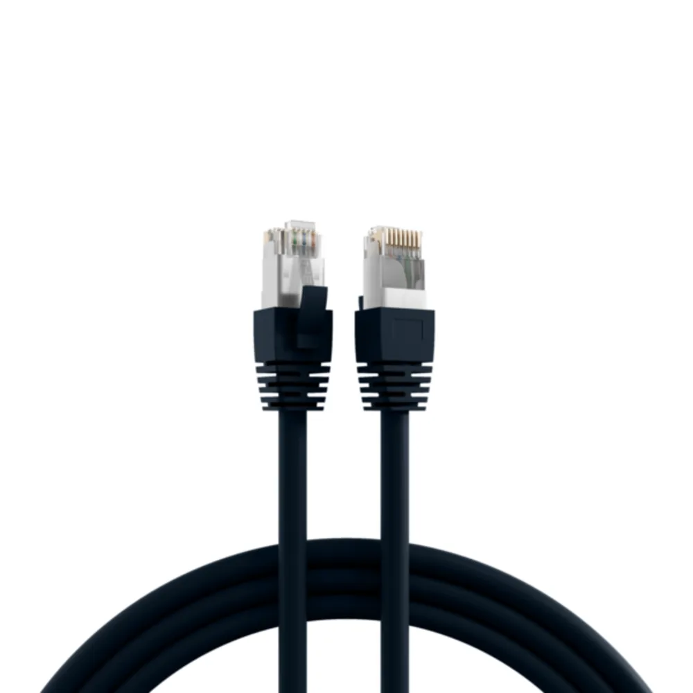 Patchkabel RJ45 Patchkabel Cat.8.1 S/FTP LSZH, BC schwarz 5m - 1 VPE = 10 Stï¿½ck van EFB Elektronik – productfoto