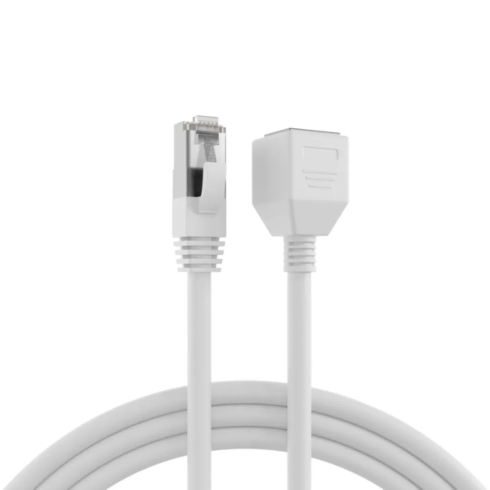 Patchkabel RJ45 Patchkabelverl. Cat.6A S/FTP LSZH, AWG26 weiß 10m - 1 VPE = 5 Stï¿½ck von EFB Elektronik – Produktfoto