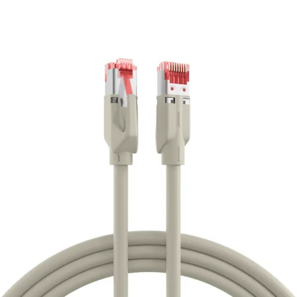 RJ45 Patchkabel Cat.6A S/FTP LSZH, Dätwyler 7702 TM21 0,5m von EFB Elektronik in Grau – Produktfoto