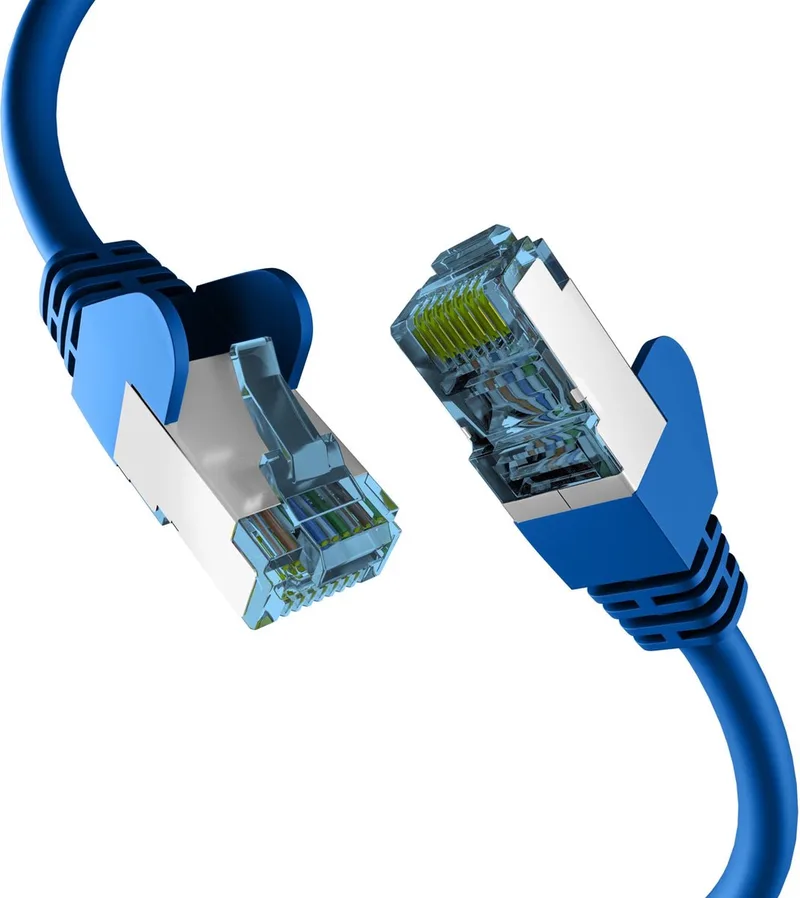 RJ45 PATCHKABEL met CAT7 ROIKABEL 0,25m by EFB Elektronik in Blue – product photo