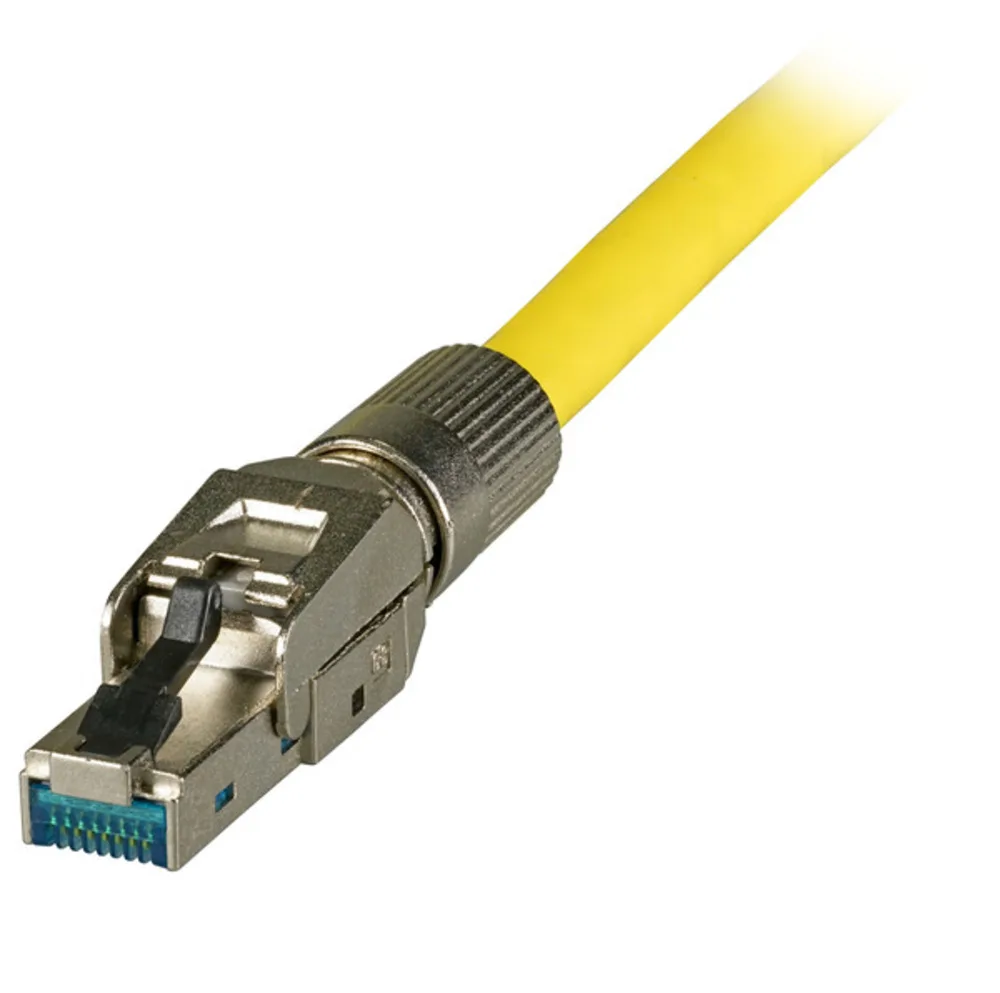 RJ45 Stecker + Zubehör Feldkonfektionierbarer Stecker,RJ45, Cat.8 Class 1 AWG22 - 27, Zinkdruckguß - 1 VPE = 70 Stï¿½ck by EFB Elektronik – product photo