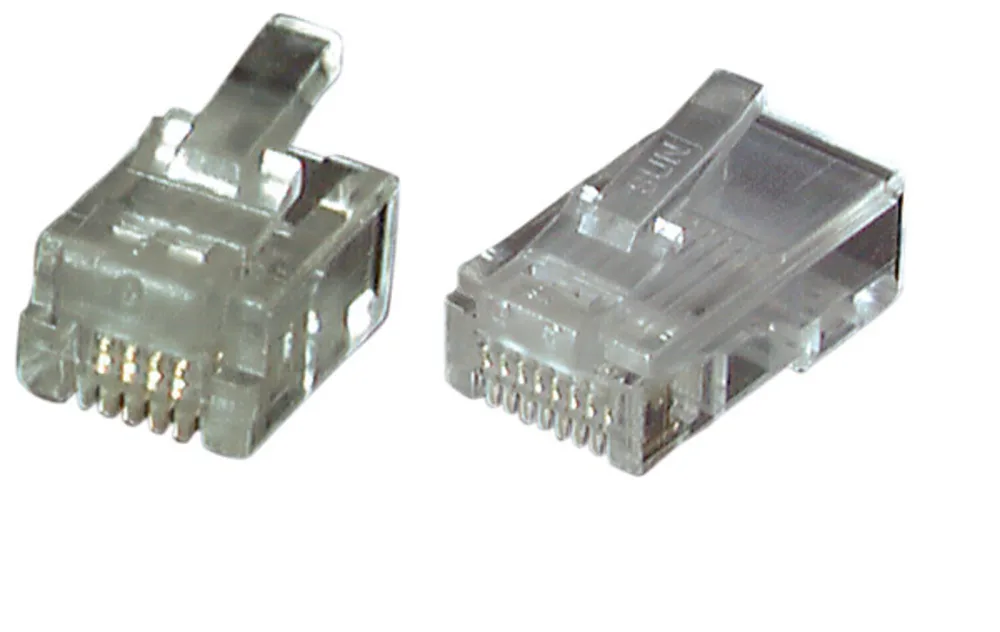 RJ45 Stecker + Zubehör Modular-Stecker RJ12 UTP, E-MO 6/6 SF, - 1 VPE = 10 Stï¿½ck van EFB Elektronik – productfoto