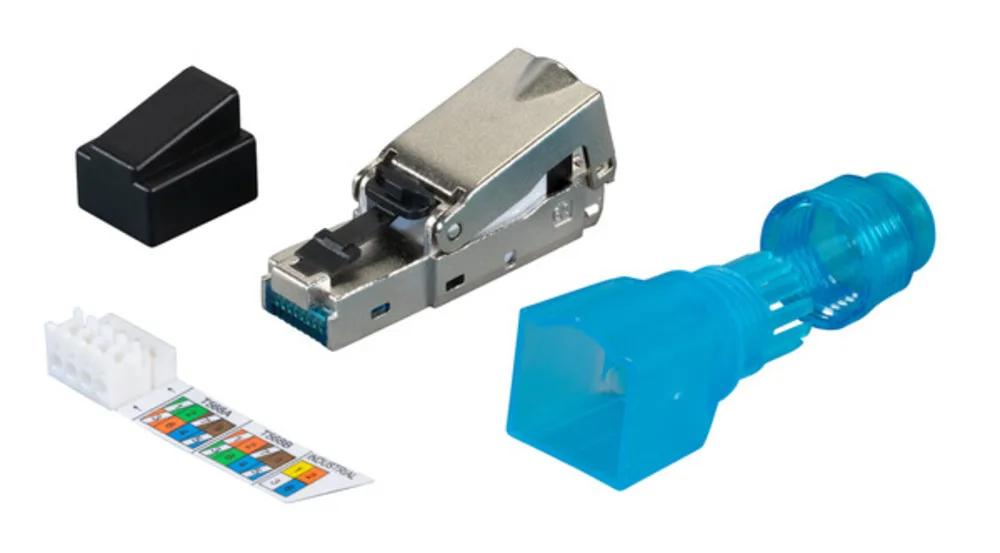 RJ45 Stecker + Zubehör RJ45 Stecker STP, Cat.6A, feldkonfektionierbar - 1 VPE = 50 Stï¿½ck by EFB Elektronik – product photo