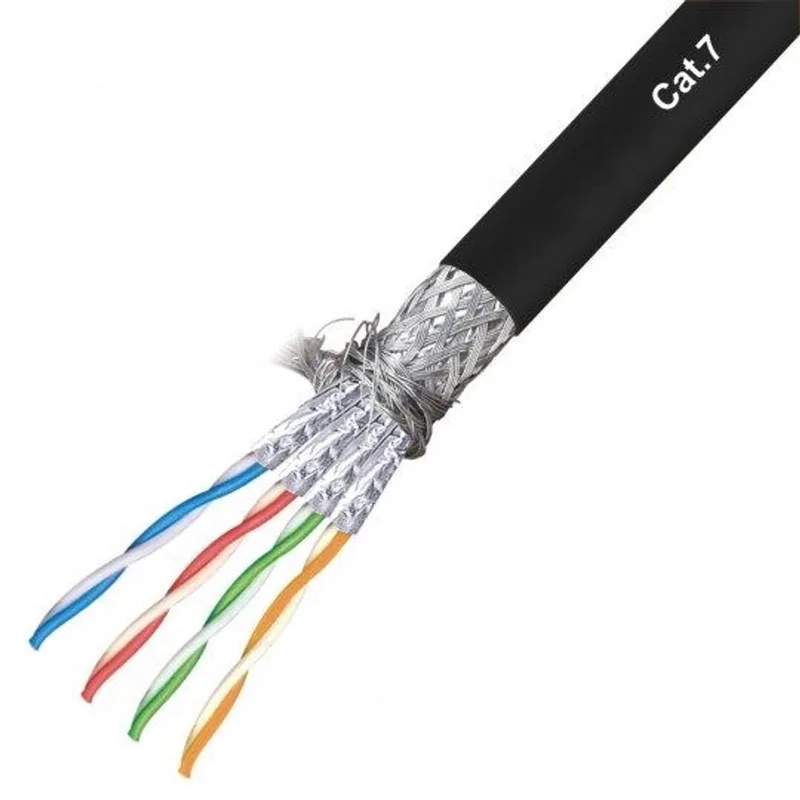 S/FTP CAT7 soepel LSZH 100M 100% koper (netwerkkabel op rol) - Netwerkkabel - Computerkabel - Kabel van EFB Elektronik in Zwart – productfoto