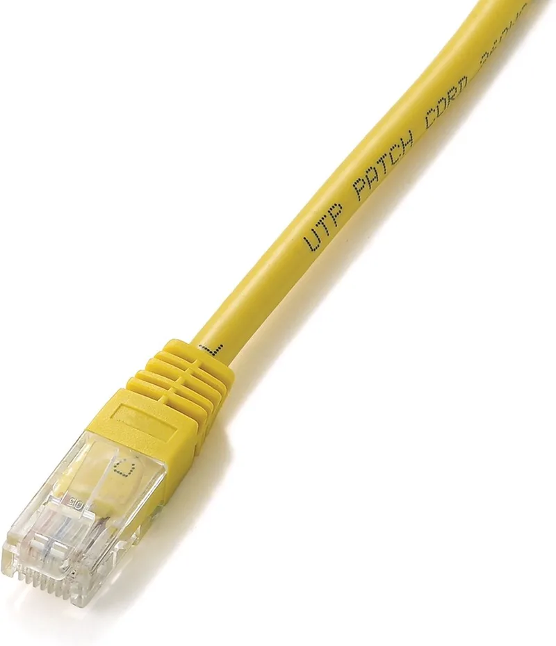 CAT5e UTP kabel 3 meter koper från Equip i Gul – produktbild