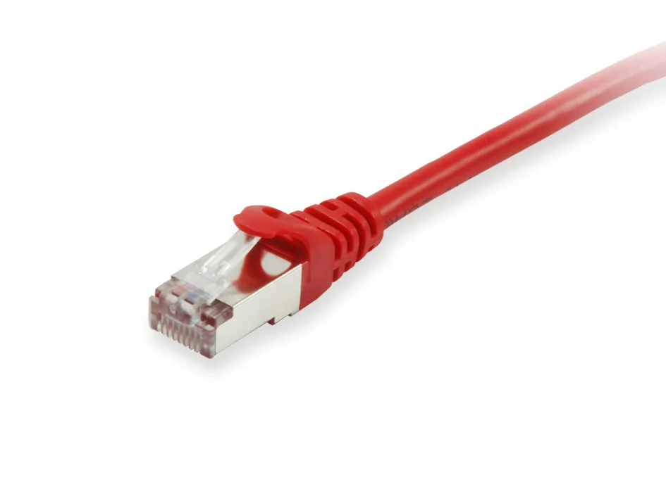 Patchkabel Cat6 S/FTP 2xRJ45 0.15m rot LSZH Polybeutel fra Equip – produktbillede