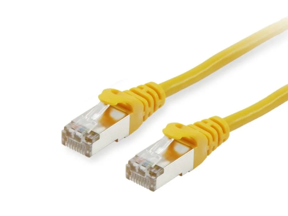 Patchkabel Cat6 S/FTP 2xRJ45 50.00m gelb LSZH Polybeutel fra Equip – produktbillede