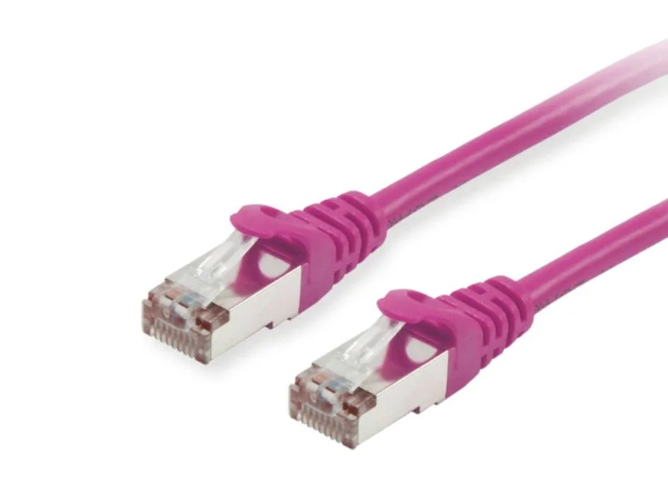 Patchkabel Cat6 S/FTP 2xRJ45 50.00m lila LSZH Polybeutel de Equip – photo produit