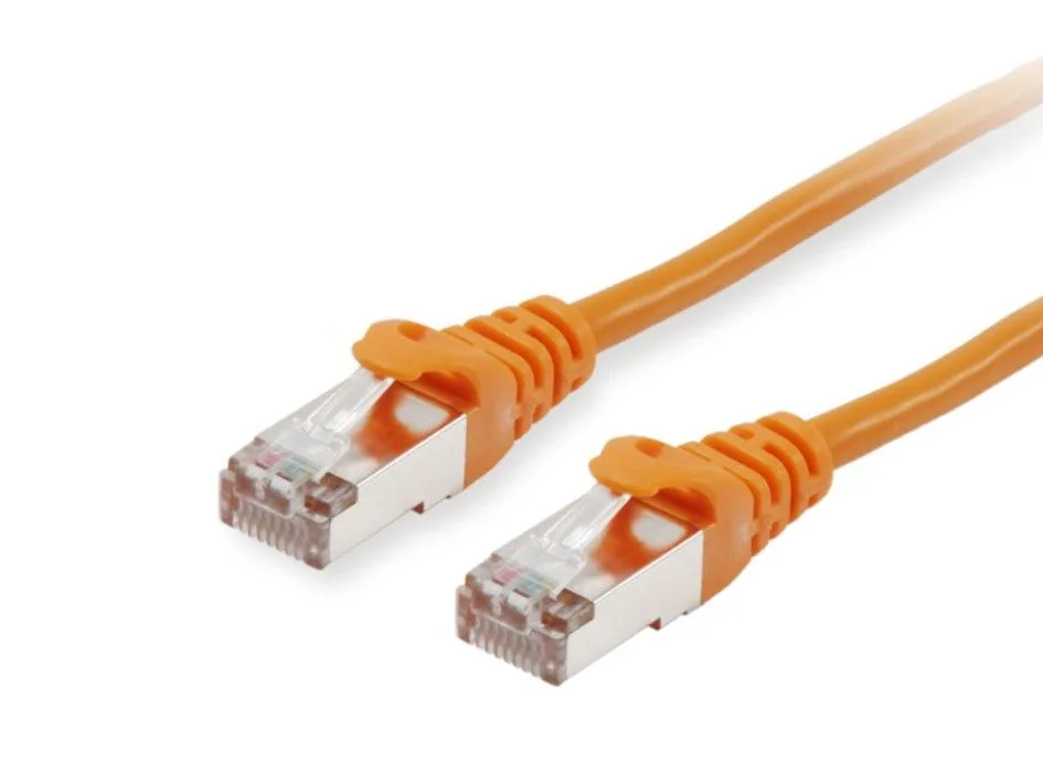 Patchkabel Cat6 S/FTP 2xRJ45 50.00m orange LSZH Polybeutel de Equip – photo produit