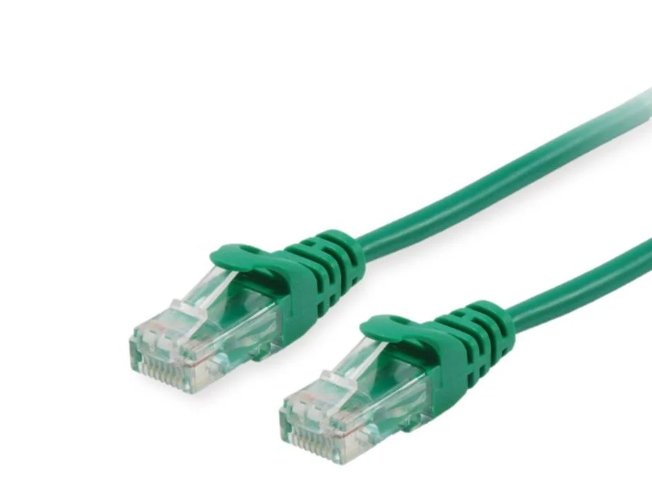 Patchkabel Cat6 U/UTP 2xRJ45 3.00m grün PVC Polybeutel van Equip – productfoto
