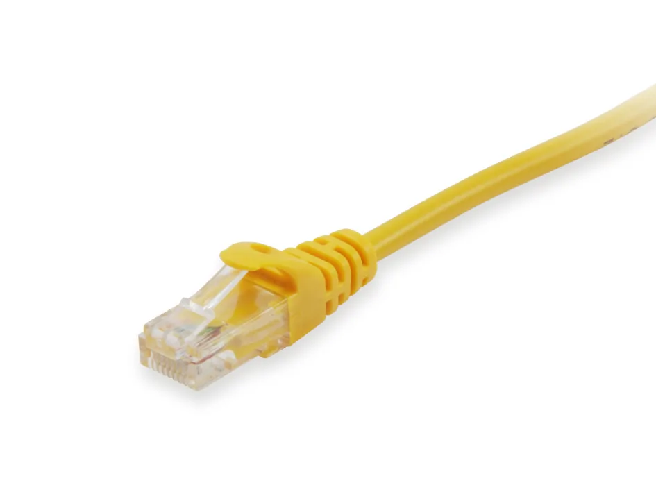 Patchkabel Cat6 U/UTP 2xRJ45 15.00m gelb PVC Polybeutel van Equip – productfoto