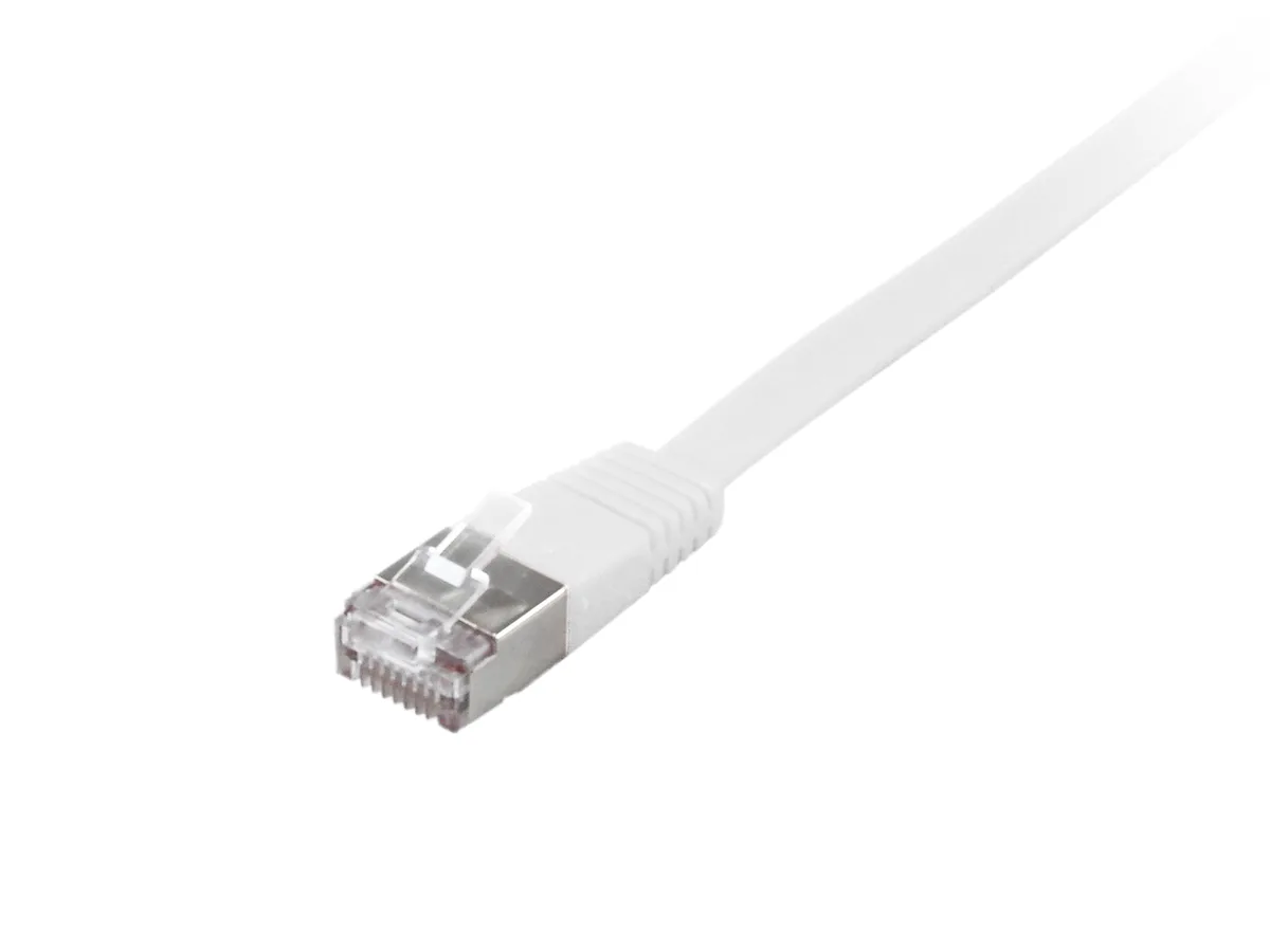 Patchkabel Cat6A Flat U/FTP 2xRJ45 2.00m weiß LSZH Polybeutel by Equip – product photo