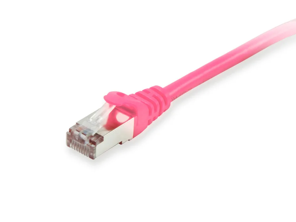Patchkabel Cat6A S/FTP 2xRJ45 2.00m pink LSZH Polybeutel van Equip – productfoto