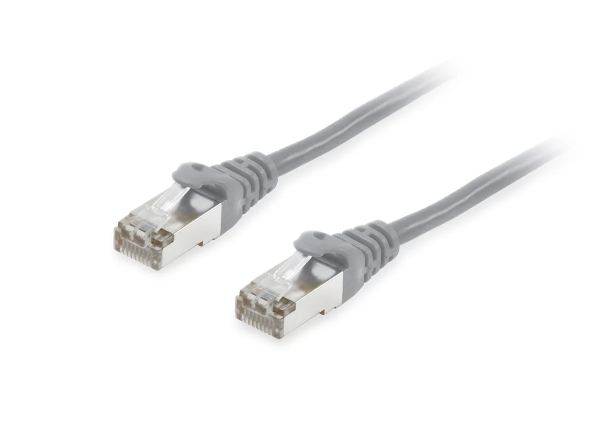 Patchkabel Cat6A S/FTP 2xRJ45 7.50m grau LSZH Polybeutel de Equip – photo produit