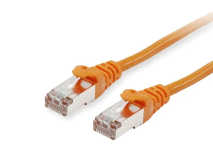 Patchkabel Cat6A S/FTP 2xRJ45 25.00m orange LSZH Polybeutel by Equip – product photo