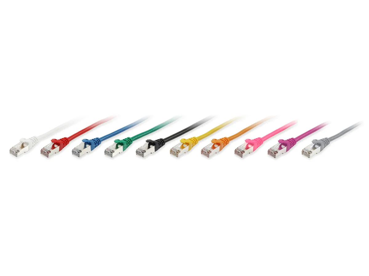 Patchkabel Cat6A S/FTP 2xRJ45 20.00m grau LSZH Polybeutel de Equip – photo produit