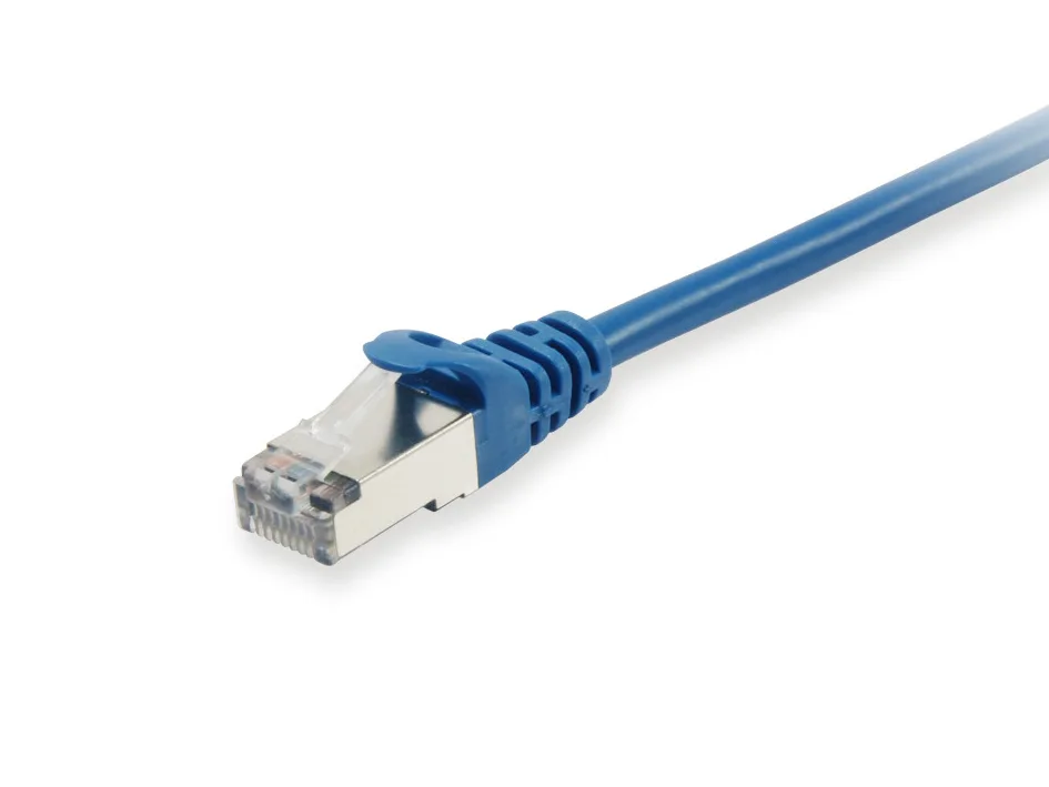 Patchkabel Cat6A S/FTP 2xRJ45 25.00m blau LSZH Polybeutel by Equip – product photo