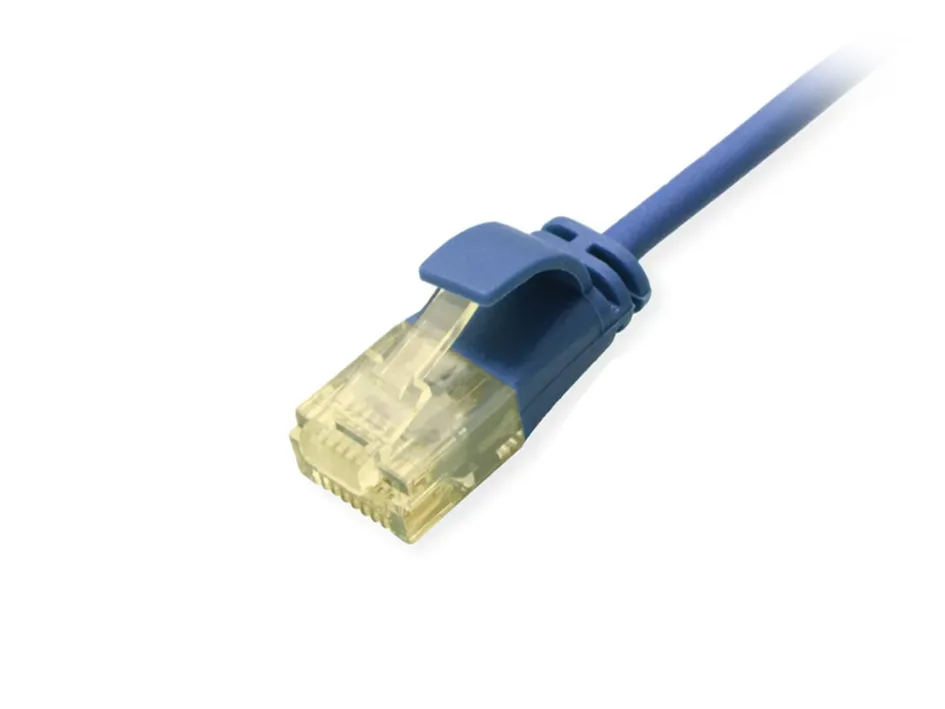Patchkabel Cat6A SlimFlex U/UTP 5.00m blau LSZH 2xRJ45 Polybeutel van Equip – productfoto