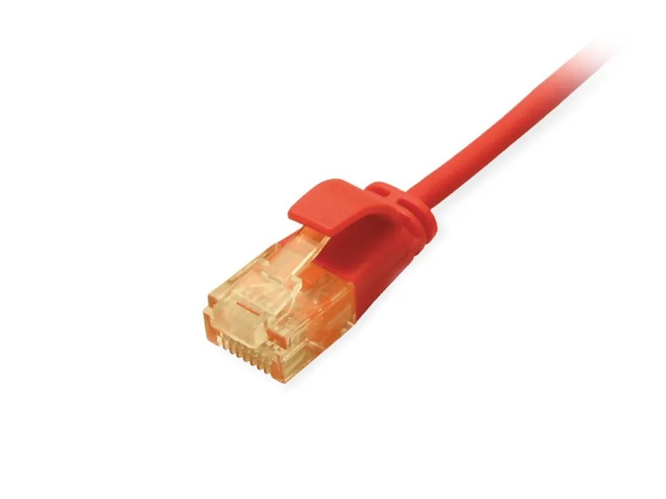 Patchkabel Cat6A SlimFlex U/UTP 3.00m rot LSZH 2xRJ45 Polybeutel van Equip – productfoto