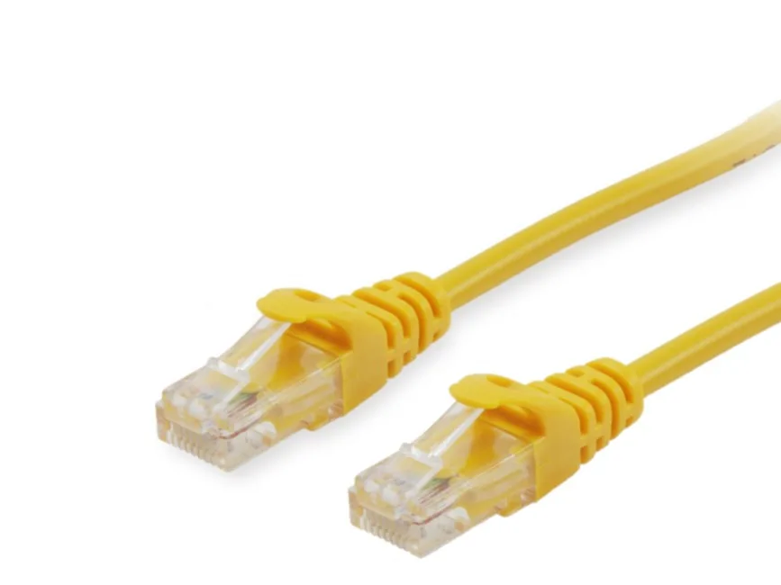 Patchkabel Cat6A U/UTP 2xRJ45 1.50m gelb LSZH Polybeutel by Equip – product photo