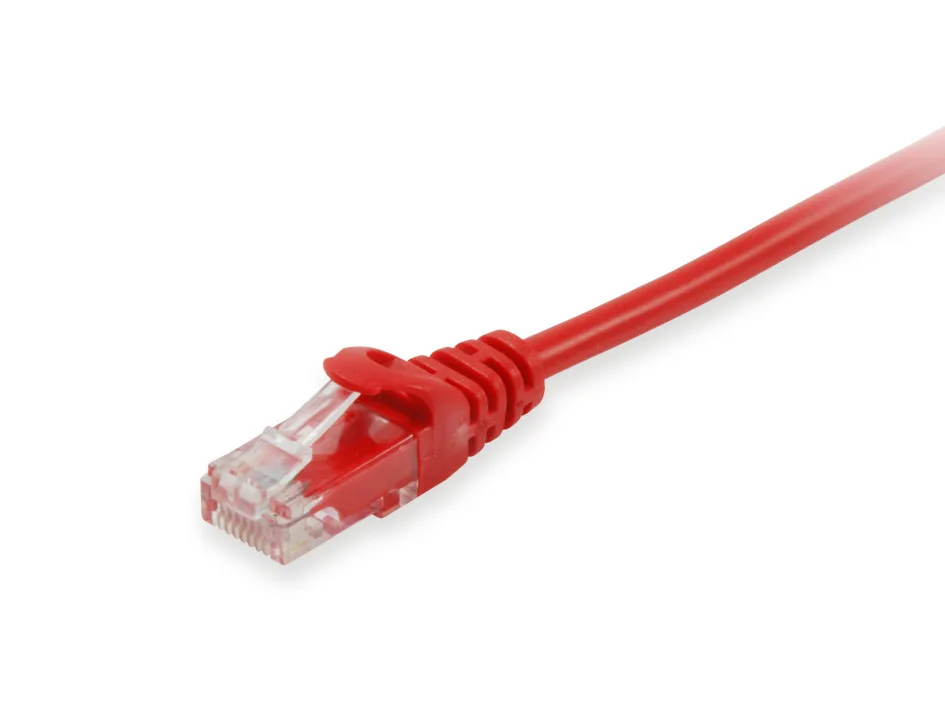 Patchkabel Cat6A U/UTP 2xRJ45 0.15m rot LSZH Polybeutel van Equip – productfoto