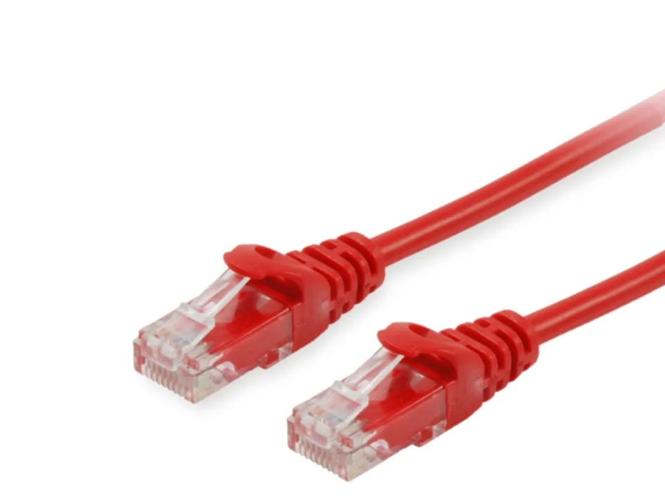 Patchkabel Cat6A U/UTP 2xRJ45 0.25m rot LSZH Polybeutel de Equip – photo produit