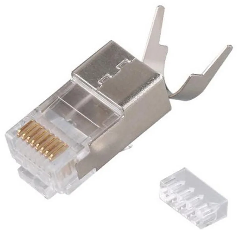 Stecker Cat.8 RJ45 geschirmt 50er Set grau (121148) by Equip in Silver – product photo