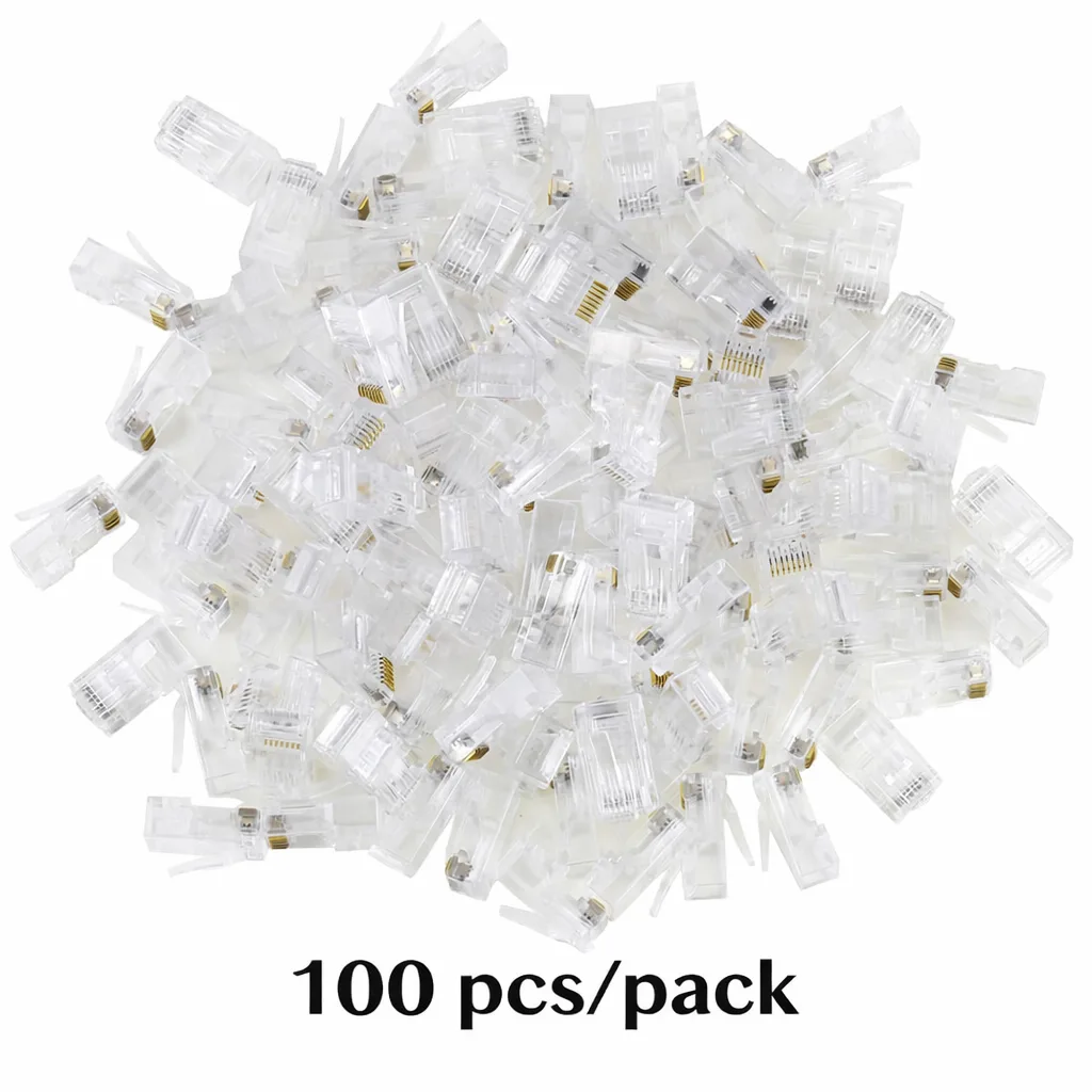 Stecker Cat6a RJ45 UTP geschirmt werkzeugfrei 100Stk de Equip – photo produit