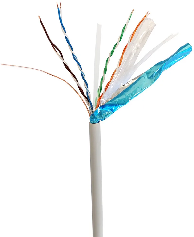 CAT6 FTP kabel (premium CCA) stug 305 meter från Gembird i Grå – produktbild