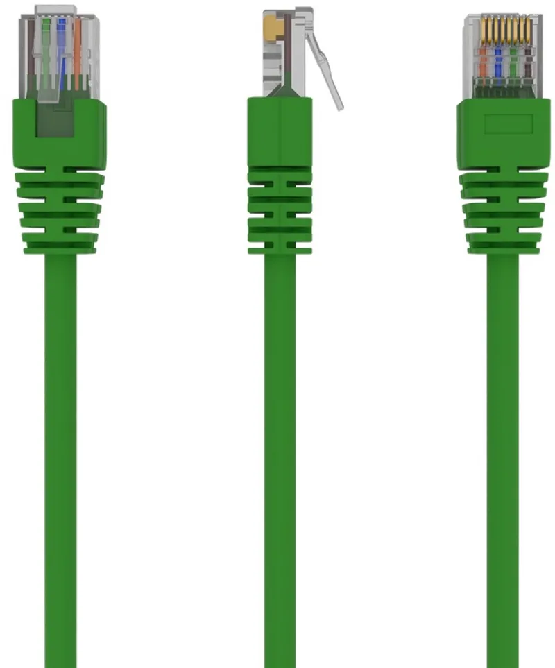 PP12-1M/G - Netwerkkabel, UTP Cat5E van Gembird in Groen – productfoto