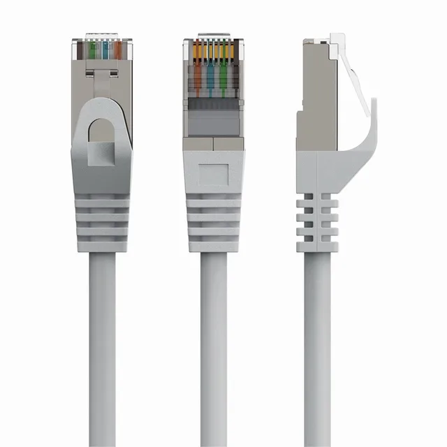 PP6-0.25M - Netwerkkabel, FTP Cat6, grijs