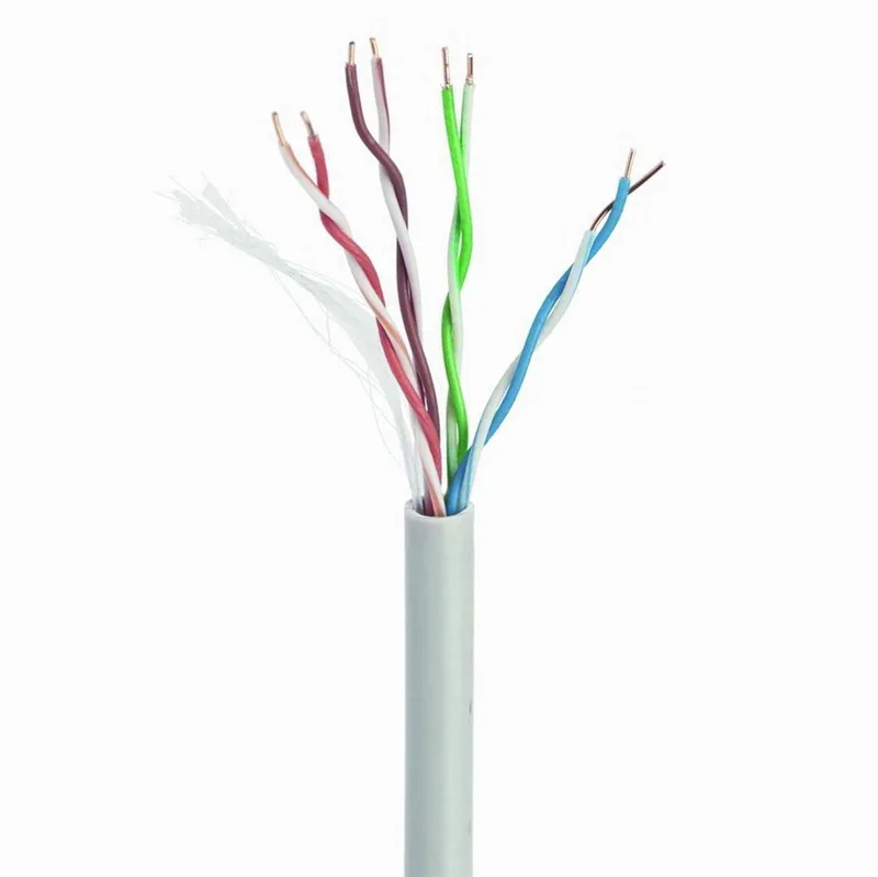 UTP Cat5E kabel (CCA) stug, 100 meter från Gembird i Grå – produktbild