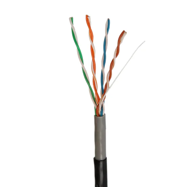 UTP Cat5E Lan-kabel, stug, 305 meter Outdoor