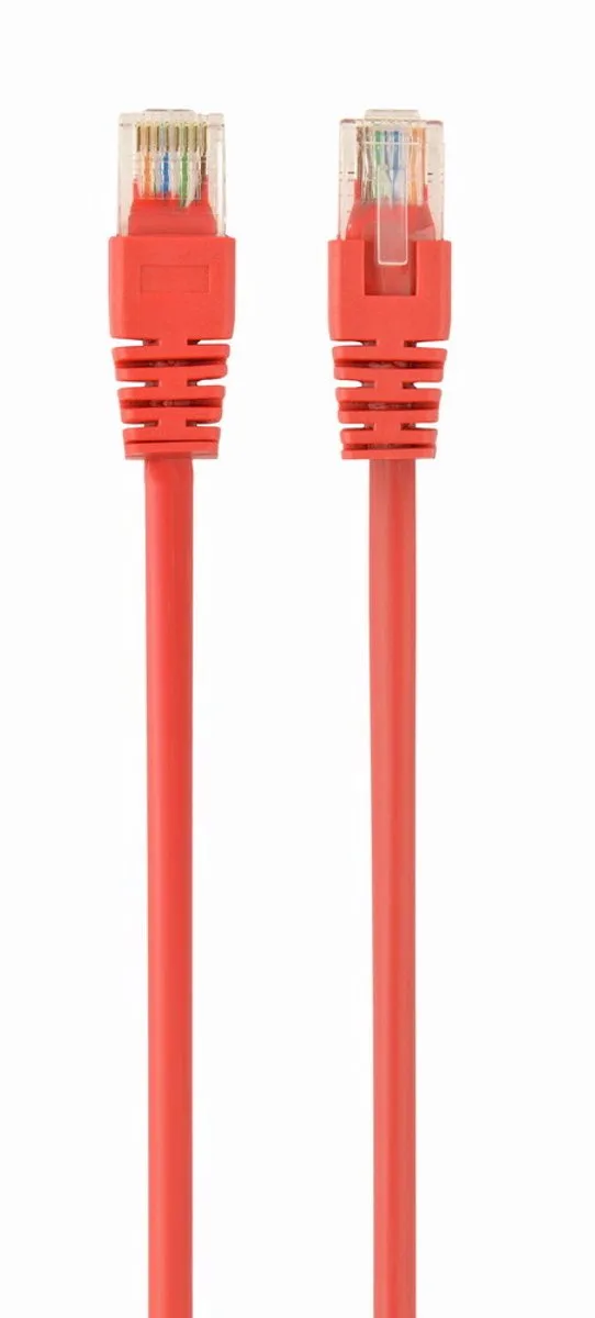 UTP Cat5E patchkabel, 0.5 m van Gembird in Rood – productfoto