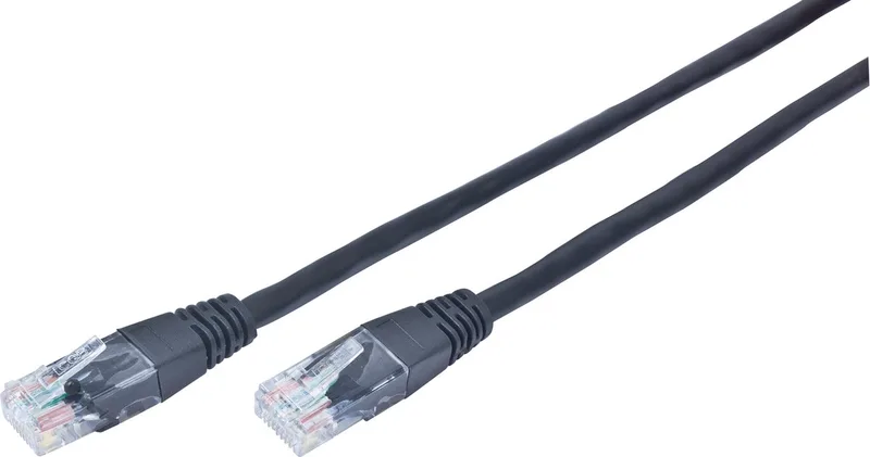 UTP Cat5E patchkabel, 10 m från Gembird i Svart – produktbild