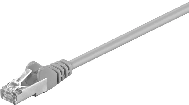 CAT 5e netwerkkabel, SF/UTP, 3 m, met koper beklede aluminium geleider (CCA) från Goobay i Grå – produktbild