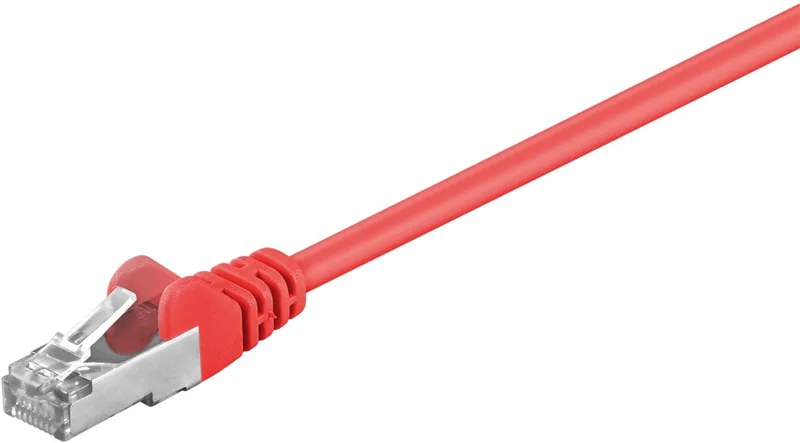 CAT 5e Patch Cable, SF/UTP, red 5 m de Goobay en Rouge – photo produit