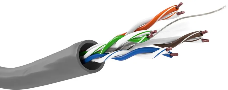 CAT 6 installatiekabel U/UTP 100 m massief koper AWG 23/1 met LSZH-mantel, ongemonteerde legkabel met IDC-aansluittechniek van Goobay in Grijs – productfoto