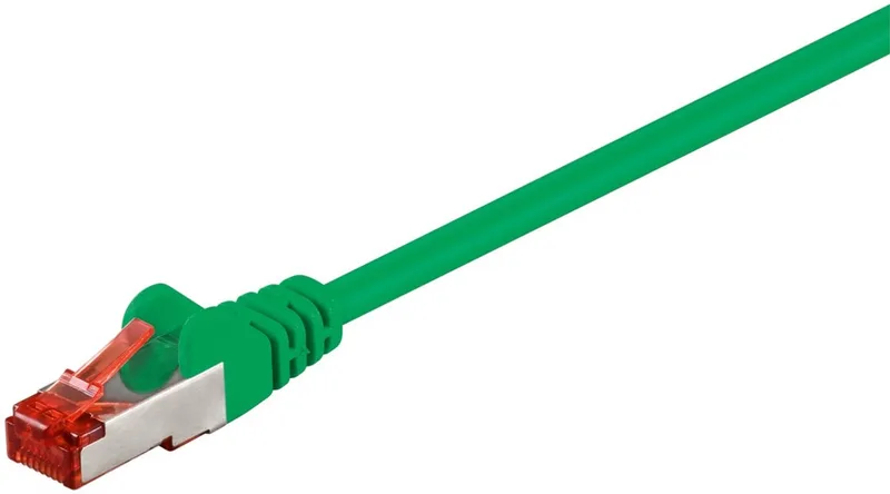 CAT 6 netwerkkabel, S/FTP, 50 m, kopergeleider, halogeenvrije kabelmantel (LSZH) van Goobay in Groen – productfoto