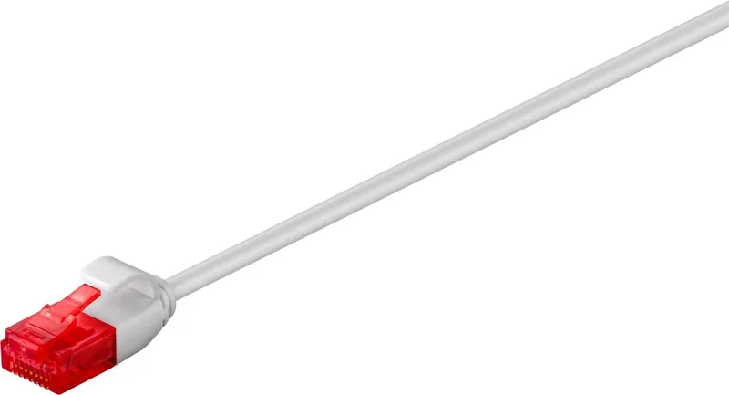 CAT 6 netwerkkabel slim, U/UTP, koperen geleider, 1 m de Goobay en Gris – photo produit