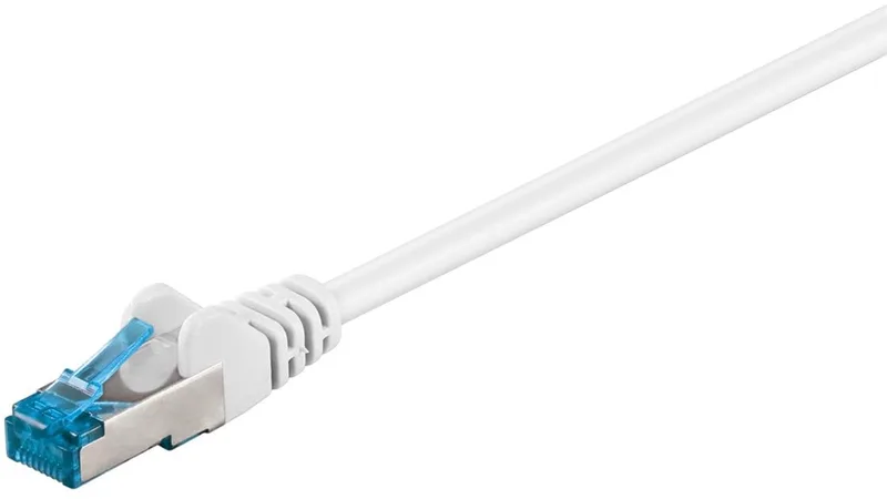 CAT 6a Netwerkkabel S-FTP 1.5m Wit, 10 Gbit/s, 500 MHz fra Goobay – produktbillede