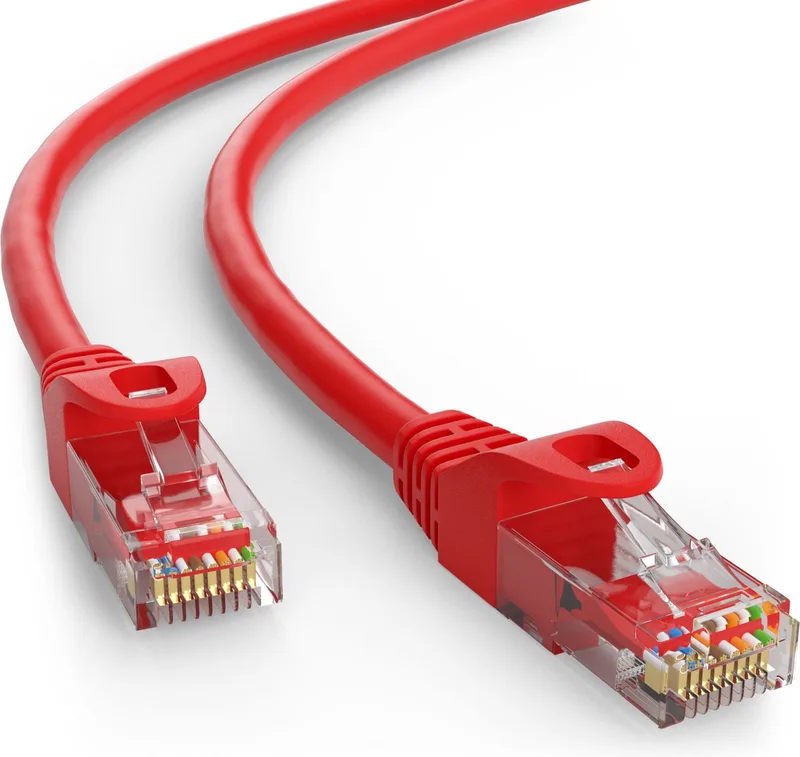 Cat5e 20M UTP kabel - Netwerkkabel - Computerkabel - Kabel de Goobay en Rouge – photo produit