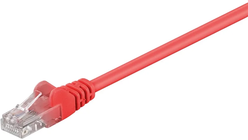CAT5E Netwerkkabel - RJ45 - 1 m by Goobay in Red – product photo